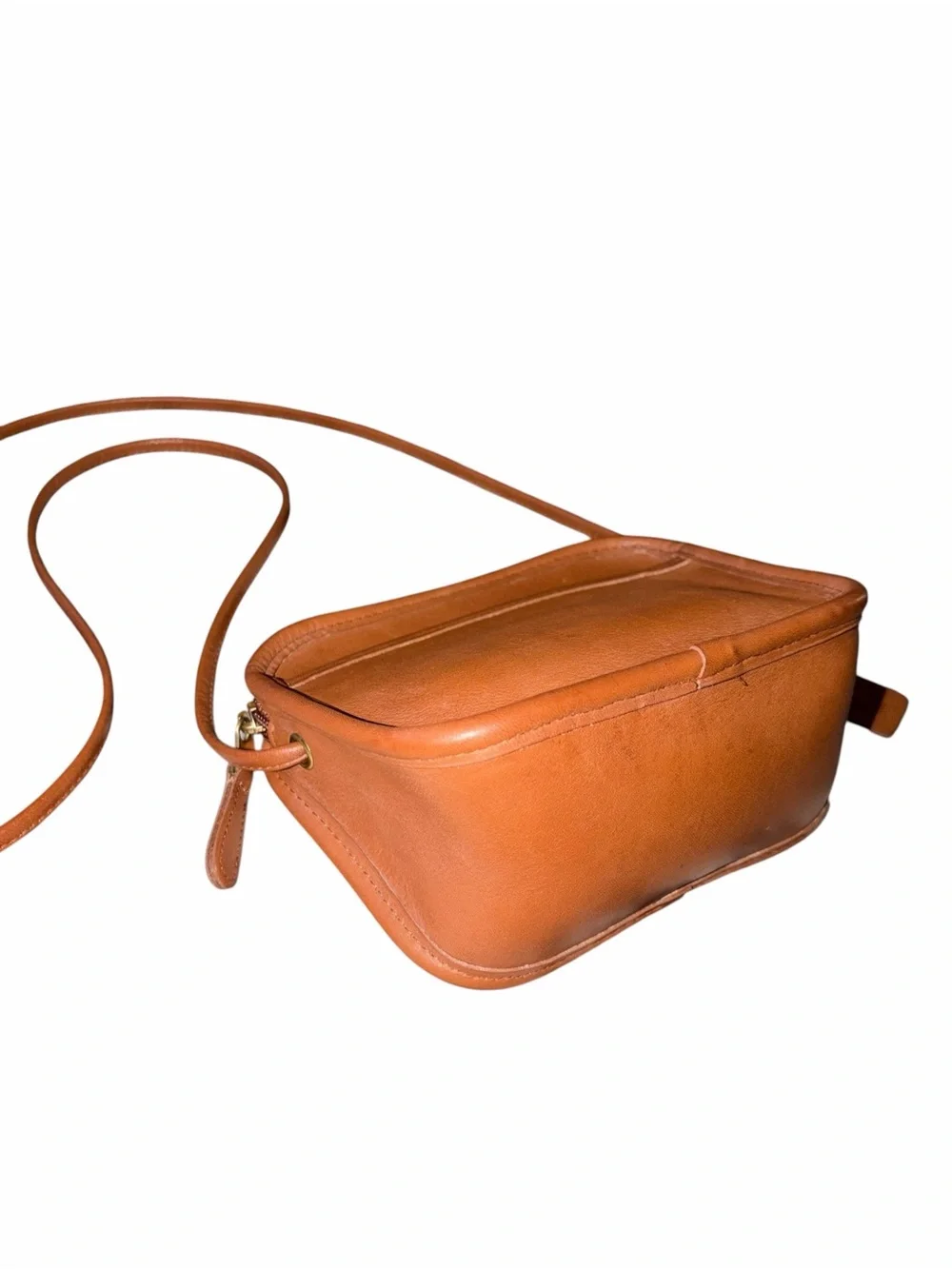 EUC Vintage Coach Hadley Zip Crossbody Bag Glove-Tanned Cowhide Leather Tan Mini